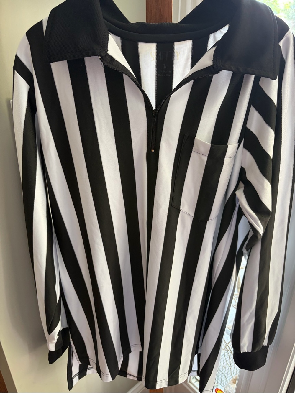 Smitty Referee Shirt 1/4 Zip Mens L Pro-Style Short Sleeve Comfort Tech
Pocket